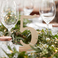 Wooden Wedding Table Numbers 1 - 12- 5 Inner Pack