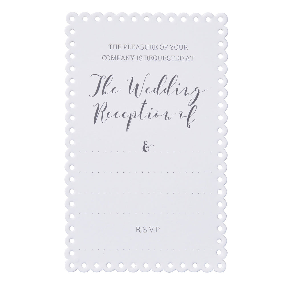 Scalloped Evening Invitations - Beautiful Botanics
