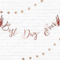 Best Day Ever Rose Gold Bunting