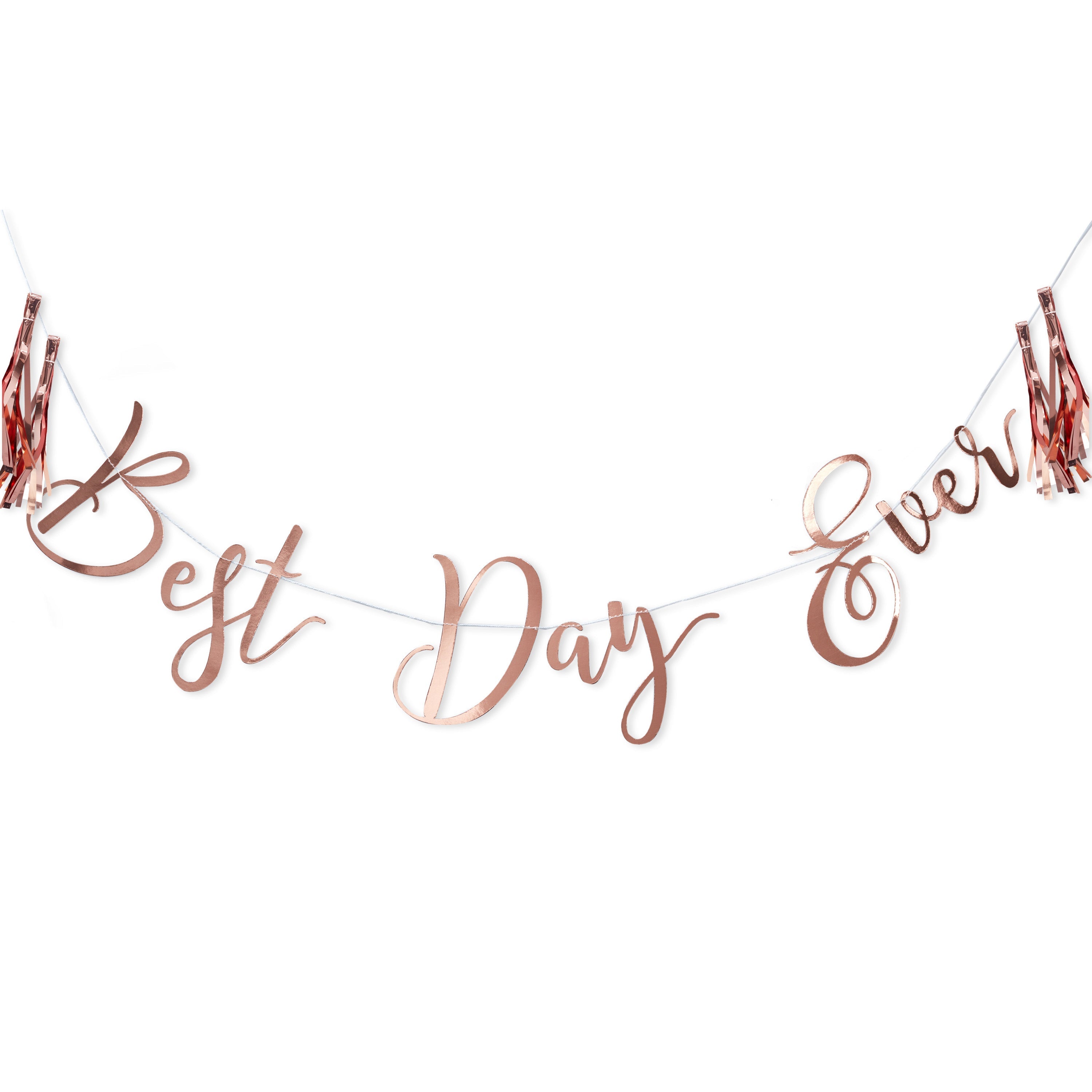 Best Day Ever Rose Gold Bunting