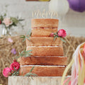 Wooden Mr and Mrs Wedding Cake Topper- 10 Inner Pack