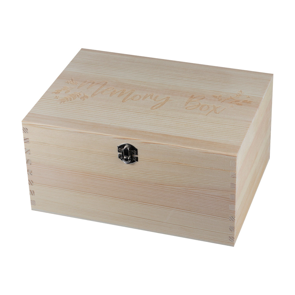 Wooden Baby Memory Keepsake Box- 4 Inner Pack