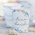 Boho Eco Floral Team Braut Junggesellinnenabschied Becher