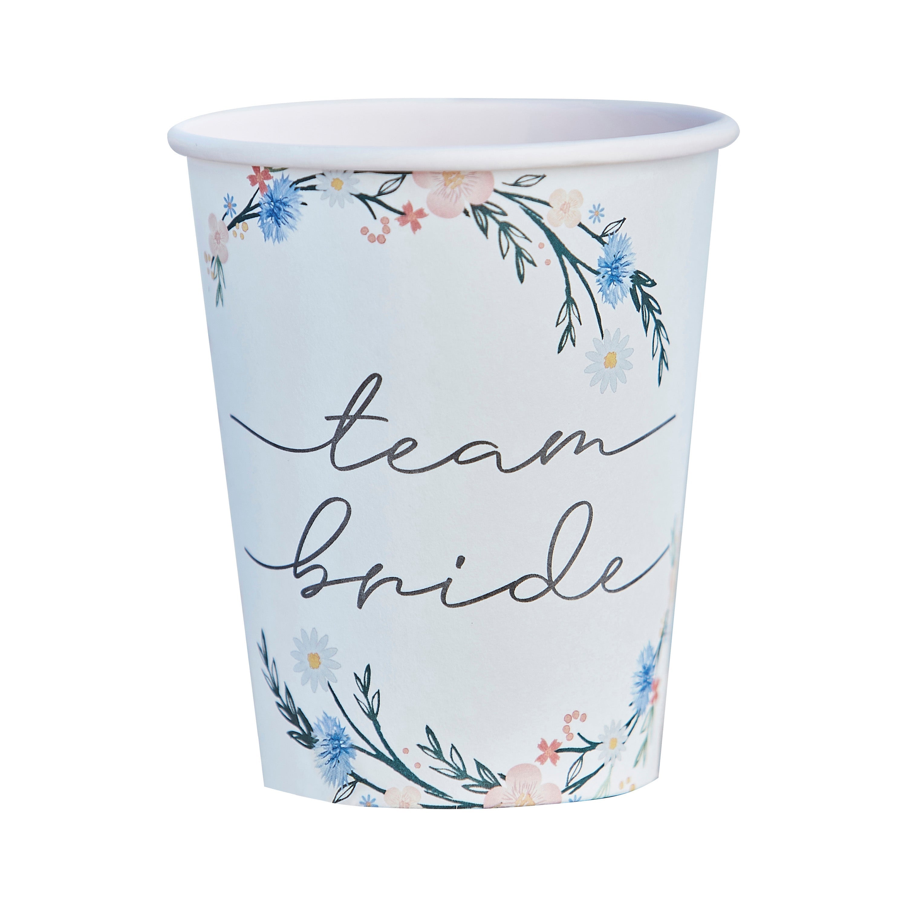 Boho Eco Floral Team Braut Junggesellinnenabschied Becher