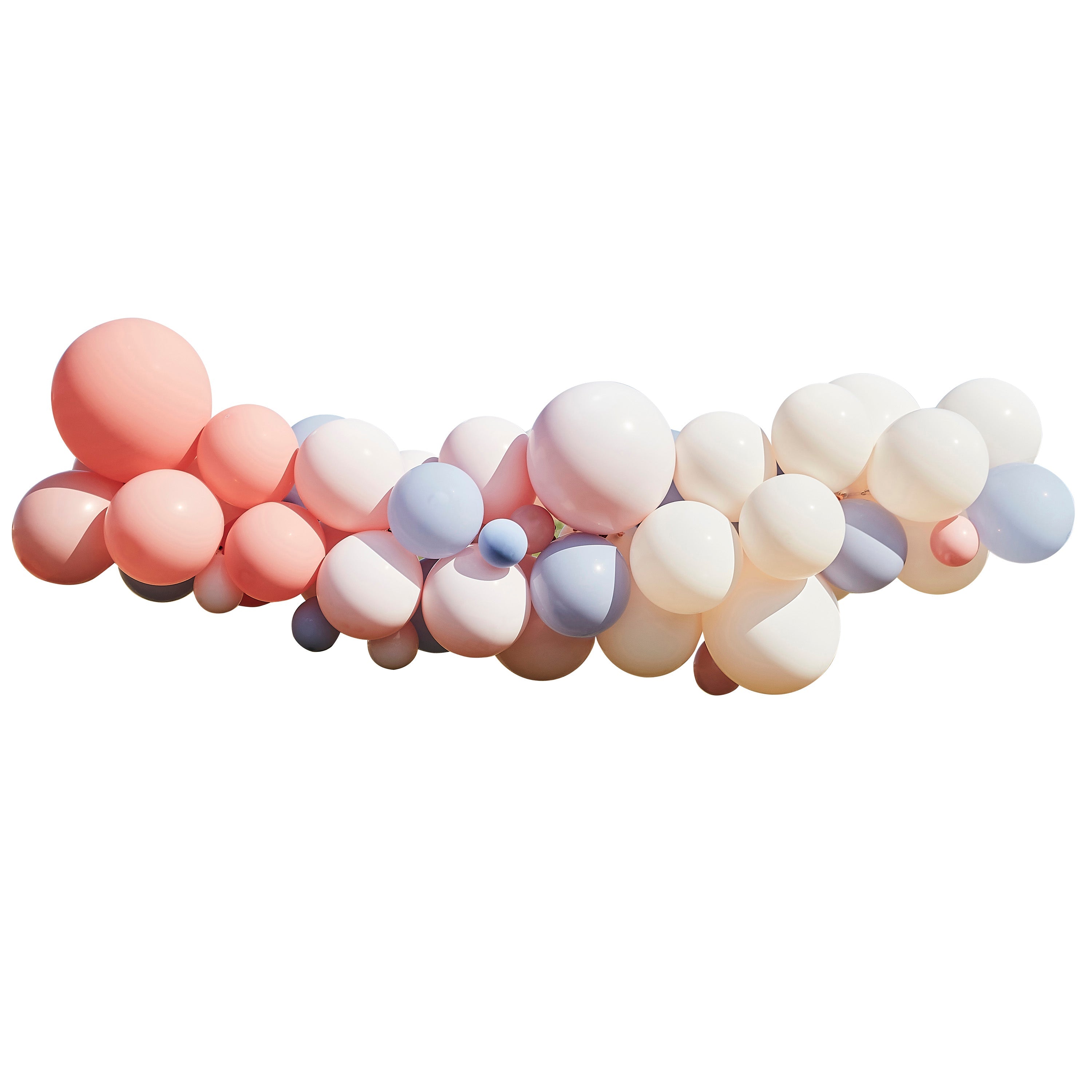 Blush, Nude & Blue Hen Party Balloon Arch Kit- 5 Inner Pack