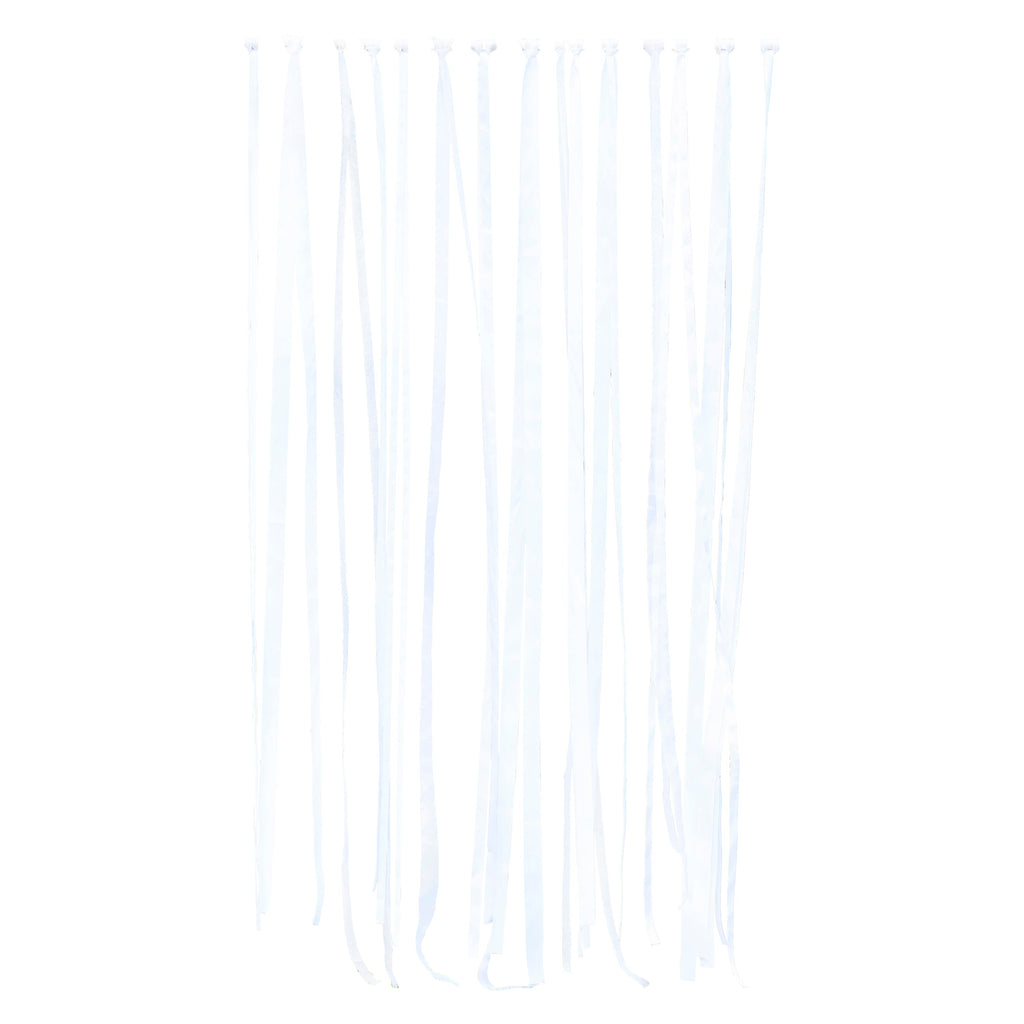 White Ribbon Hanging Wedding Backdrop- 5 Inner Pack
