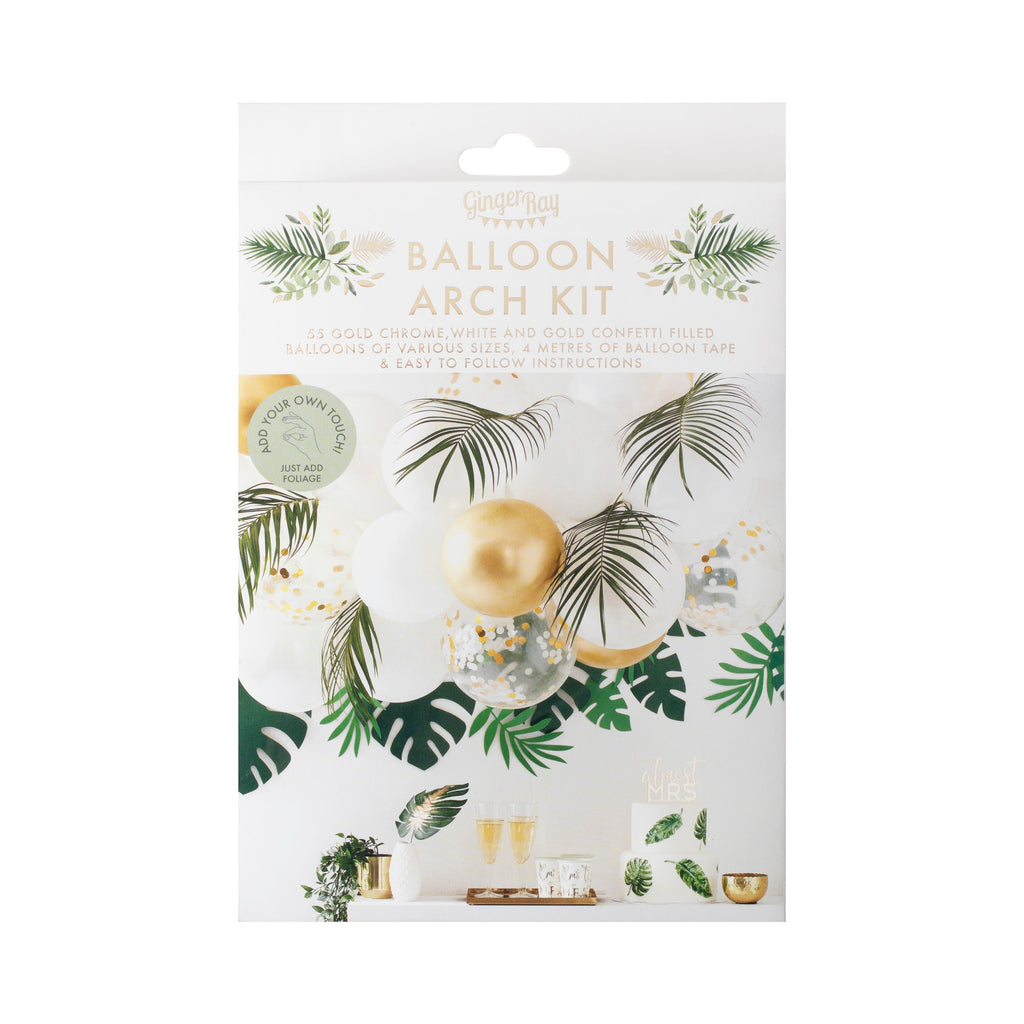 Gold Chrome Balloon Arch- 5 Inner Pack