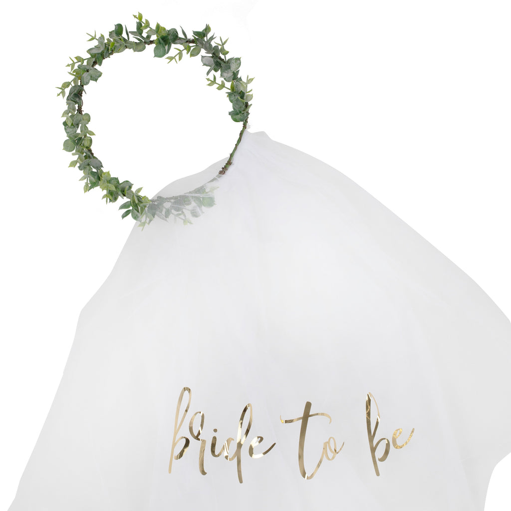Eucalyptus Bride To Be Hen Party Veil- 5 Inner Pack