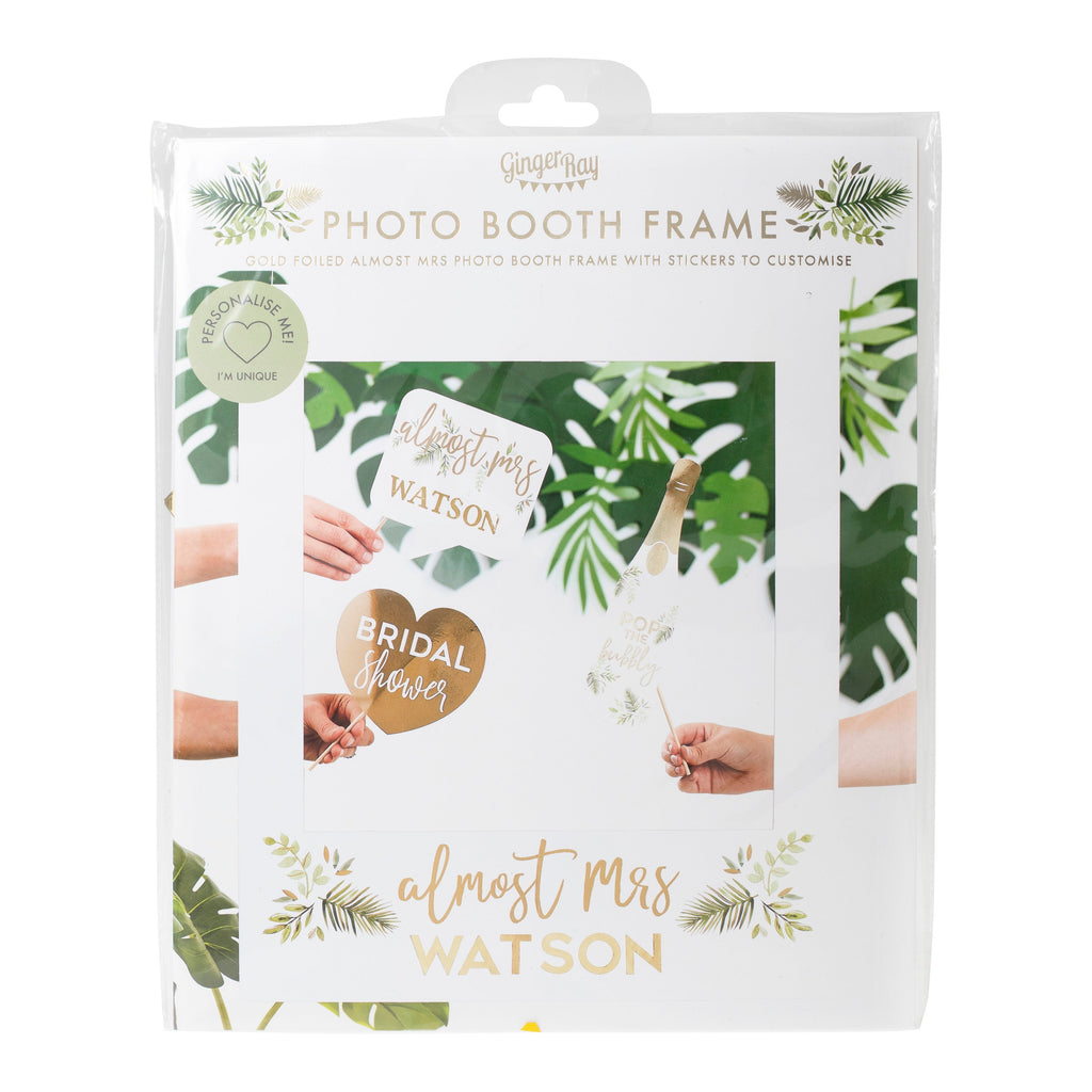 Botanical Personalised Hen Party Photo Frame- 5 Inner Pack