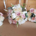 Collection Sienna | Fleurs de mariage pivoines et roses roses et ivoire