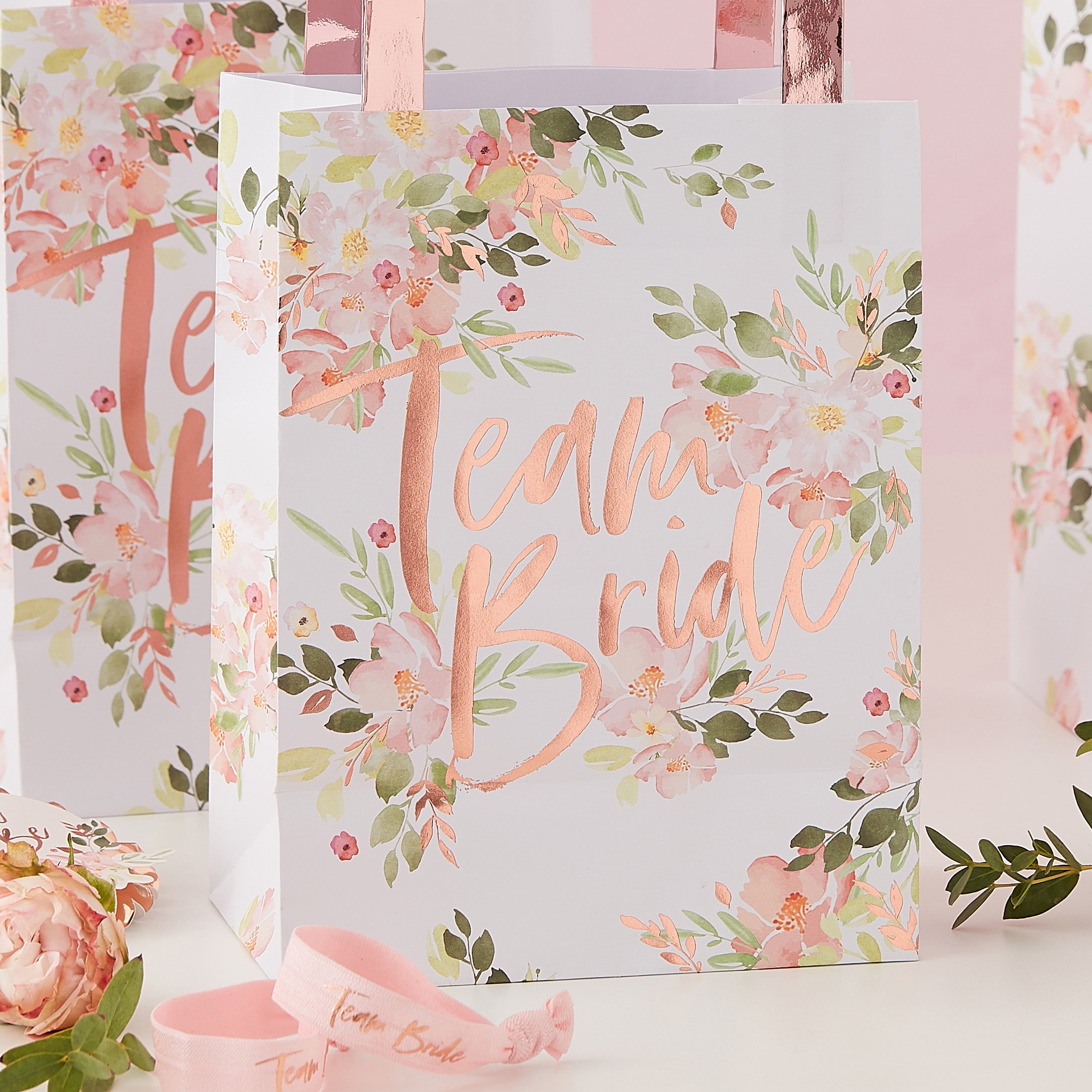 Floral Team Bride Hen Party Bags