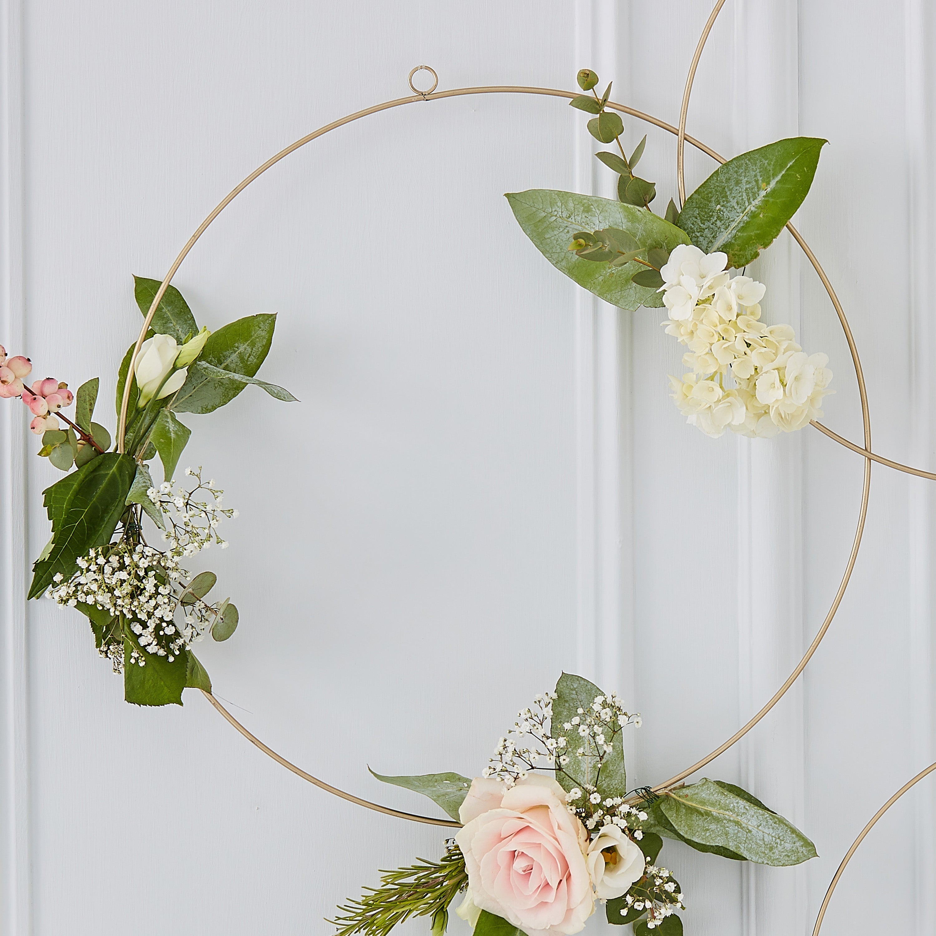 Gold Wedding Floral Hoops- 10 Inner Pack
