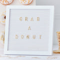 White and Gold Peg Letter Board- 5 Inner Pack