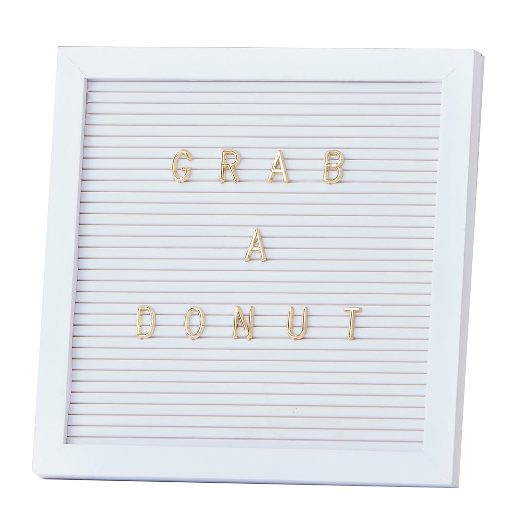White and Gold Peg Letter Board- 5 Inner Pack
