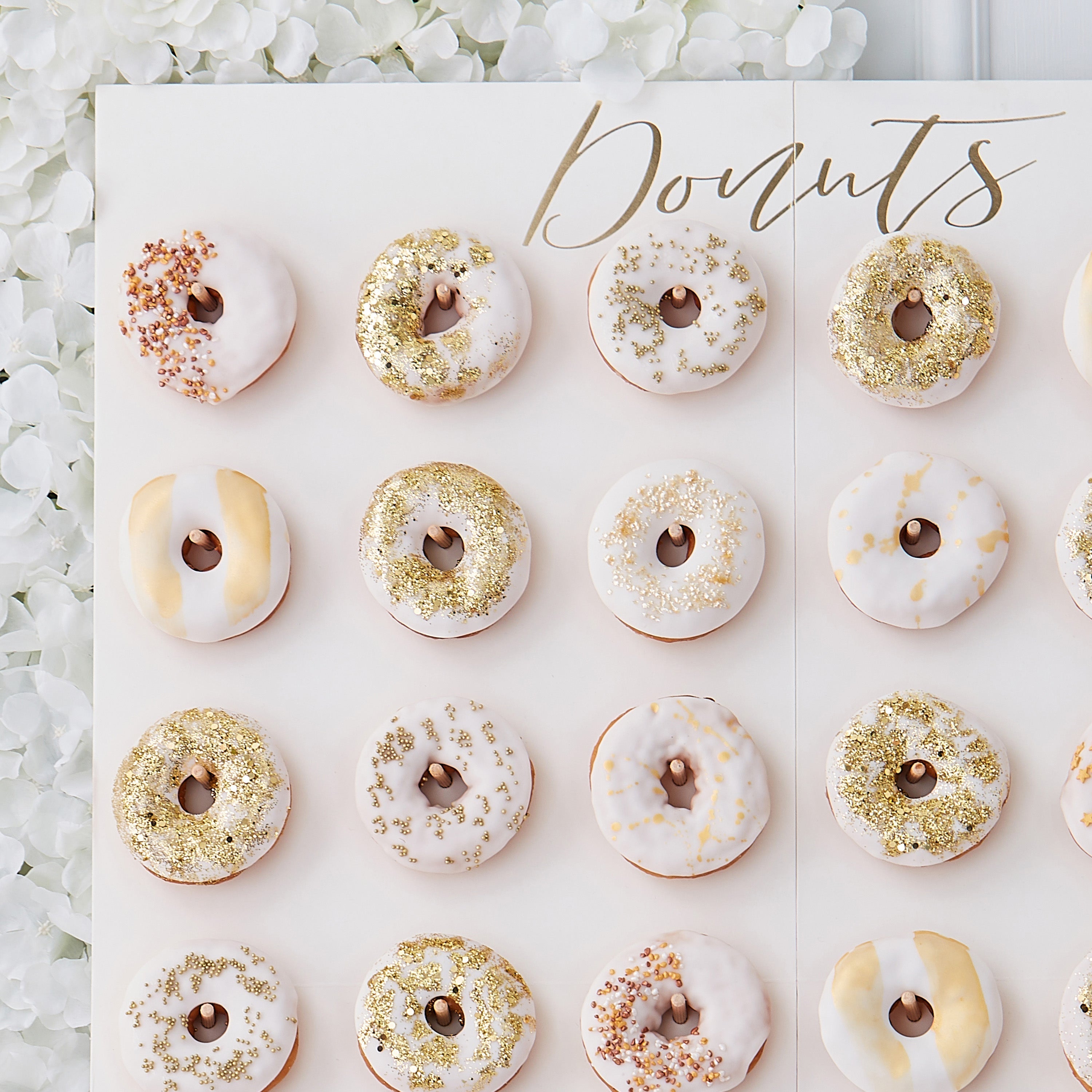 Large Gold Foiled Donut Wall- 5 Inner Pack