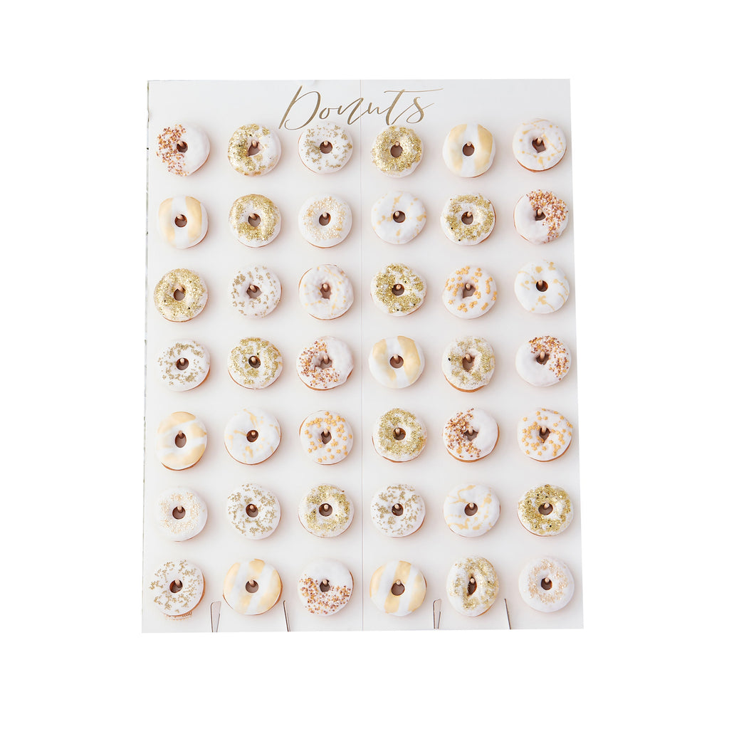 Large Gold Foiled Donut Wall- 5 Inner Pack