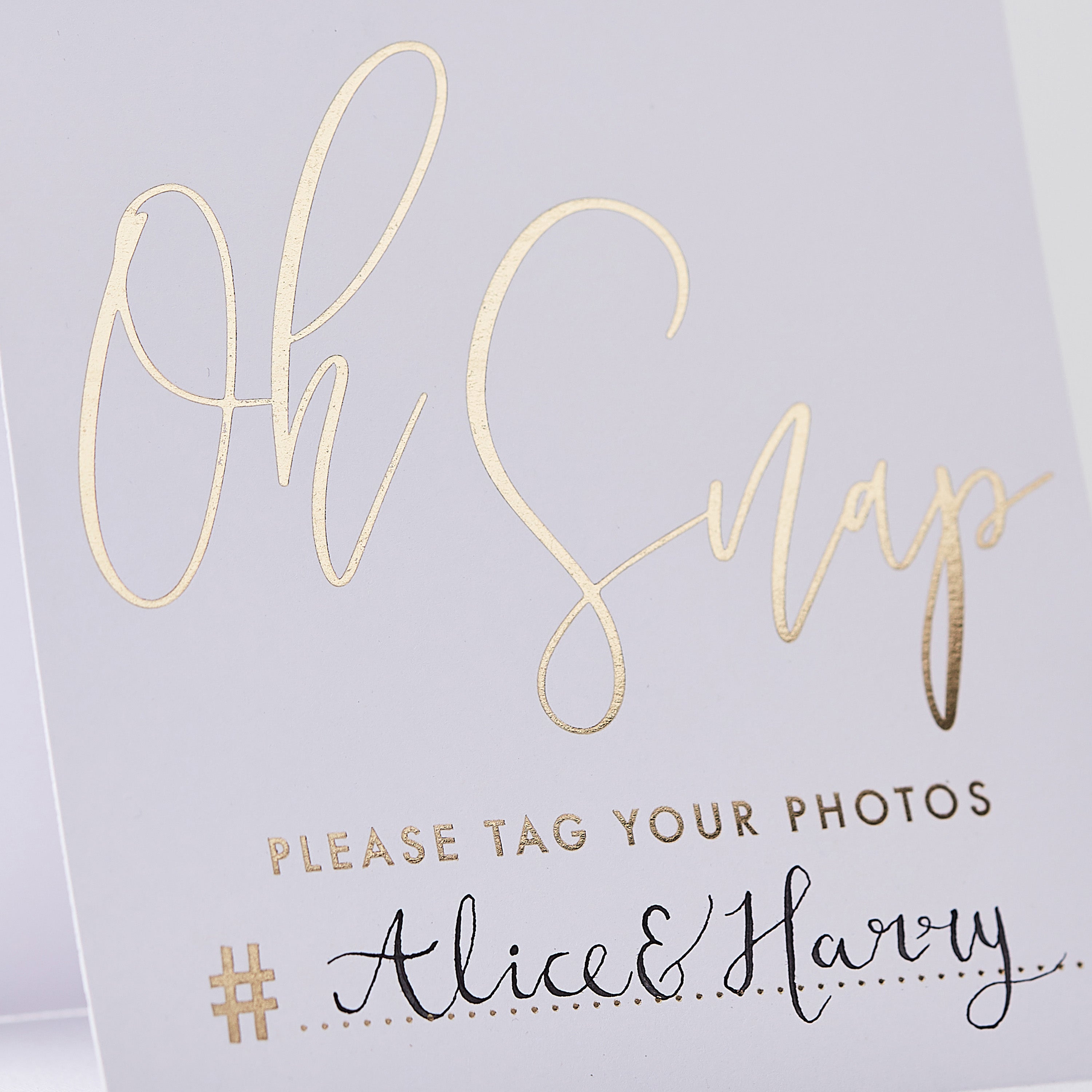 Gold Wedding Hashtag Instagram Cards