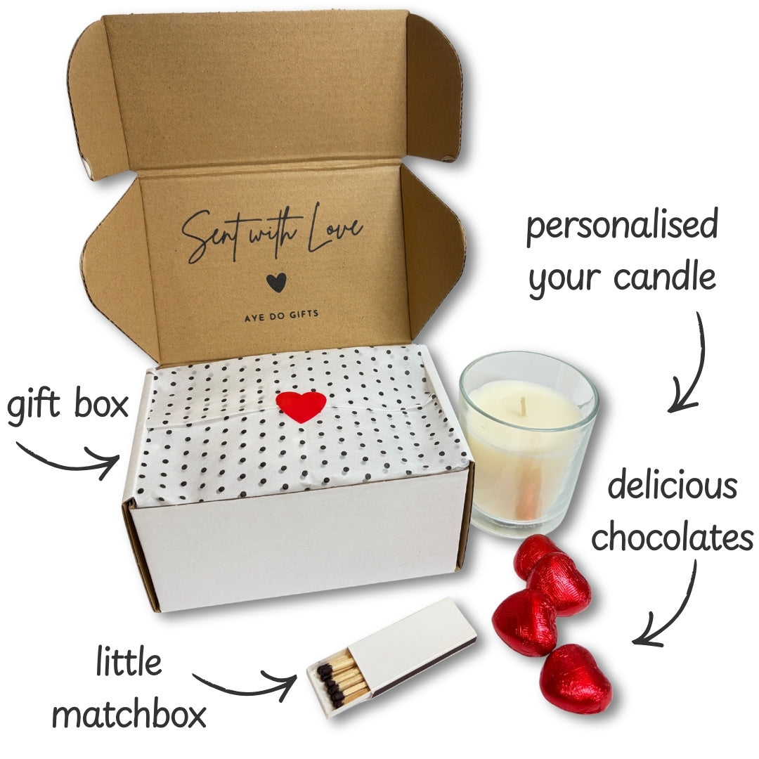 Personalised Memorial Candle Gift Set | Friend, Family
