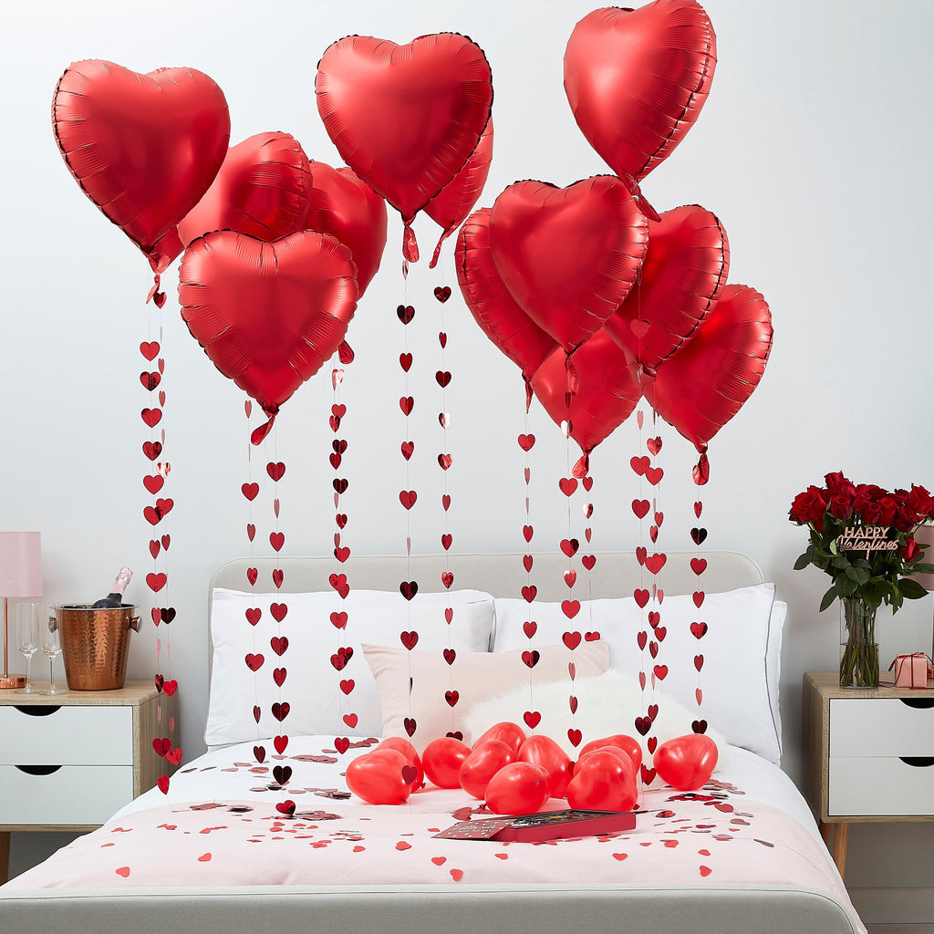 Valentinstag Herzballon-Set – 5 Innenpackungen