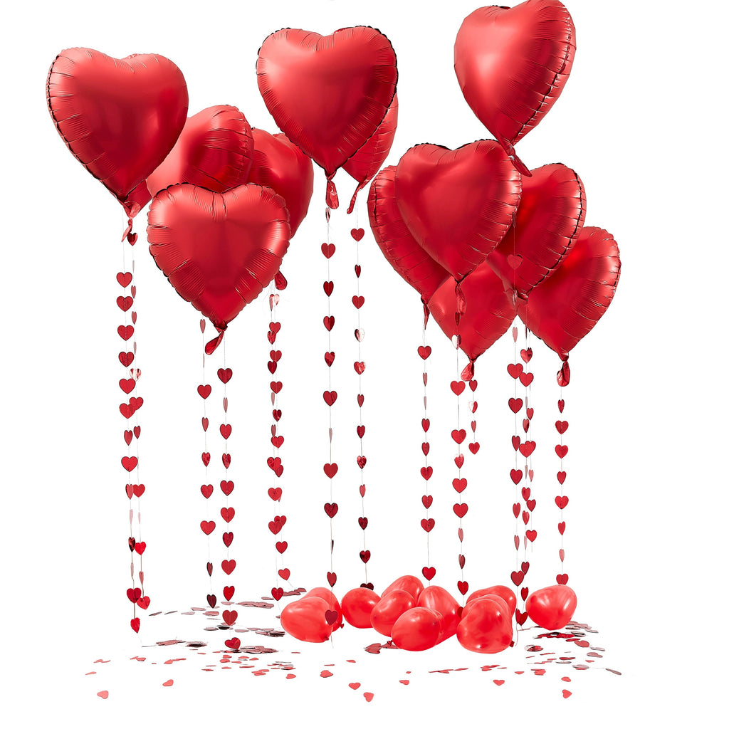 Valentinstag Herzballon-Set – 5 Innenpackungen