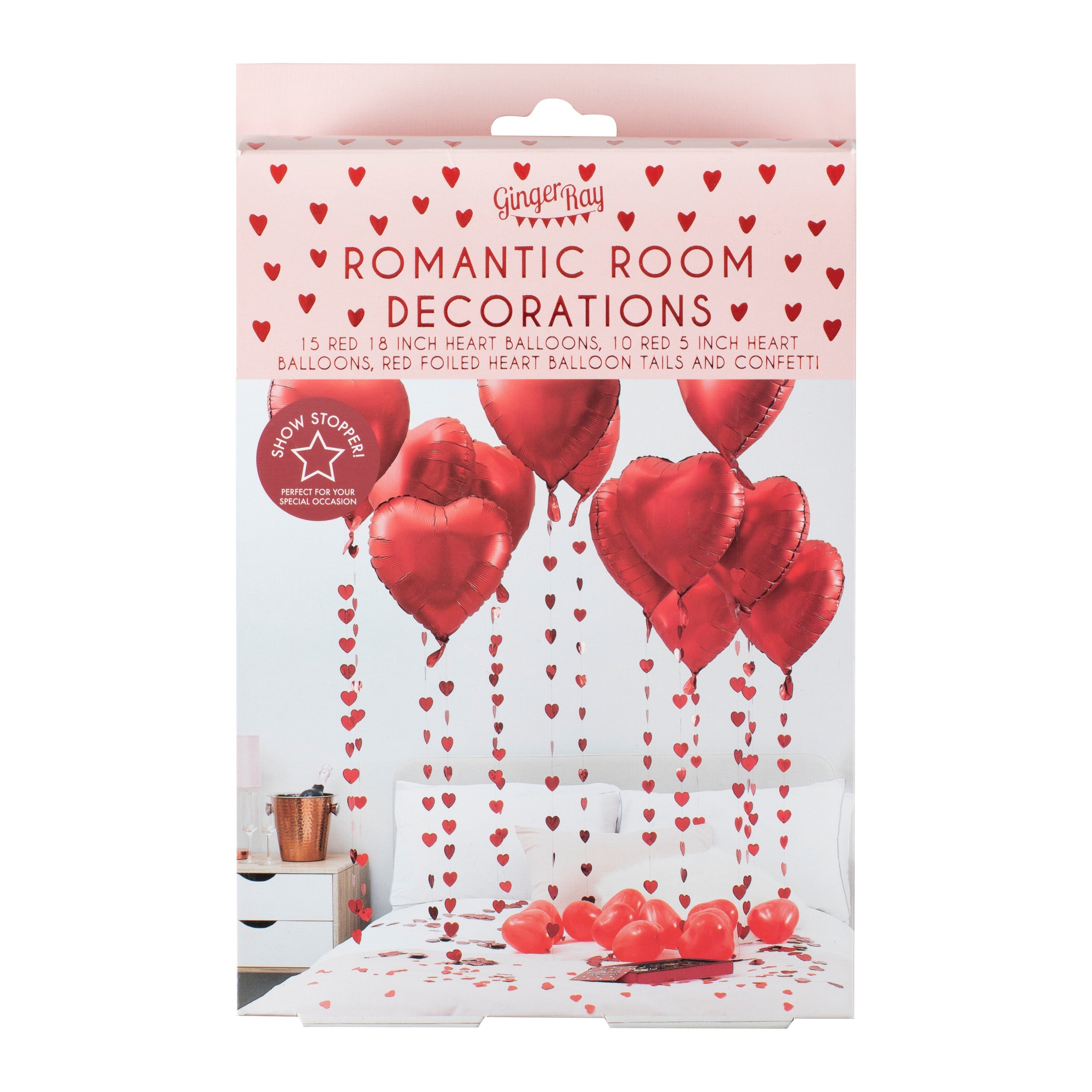 Valentinstag Herzballon-Set – 5 Innenpackungen