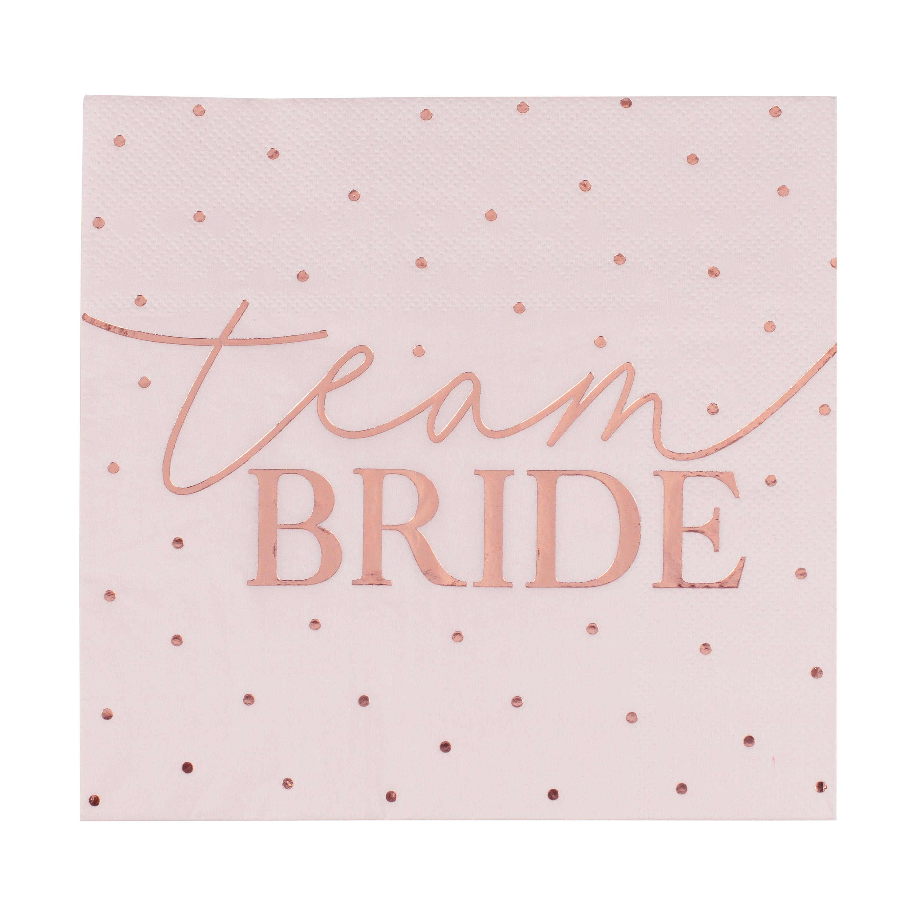 Rose Gold Foiled Hen Party Napkins- 5 Inner Pack
