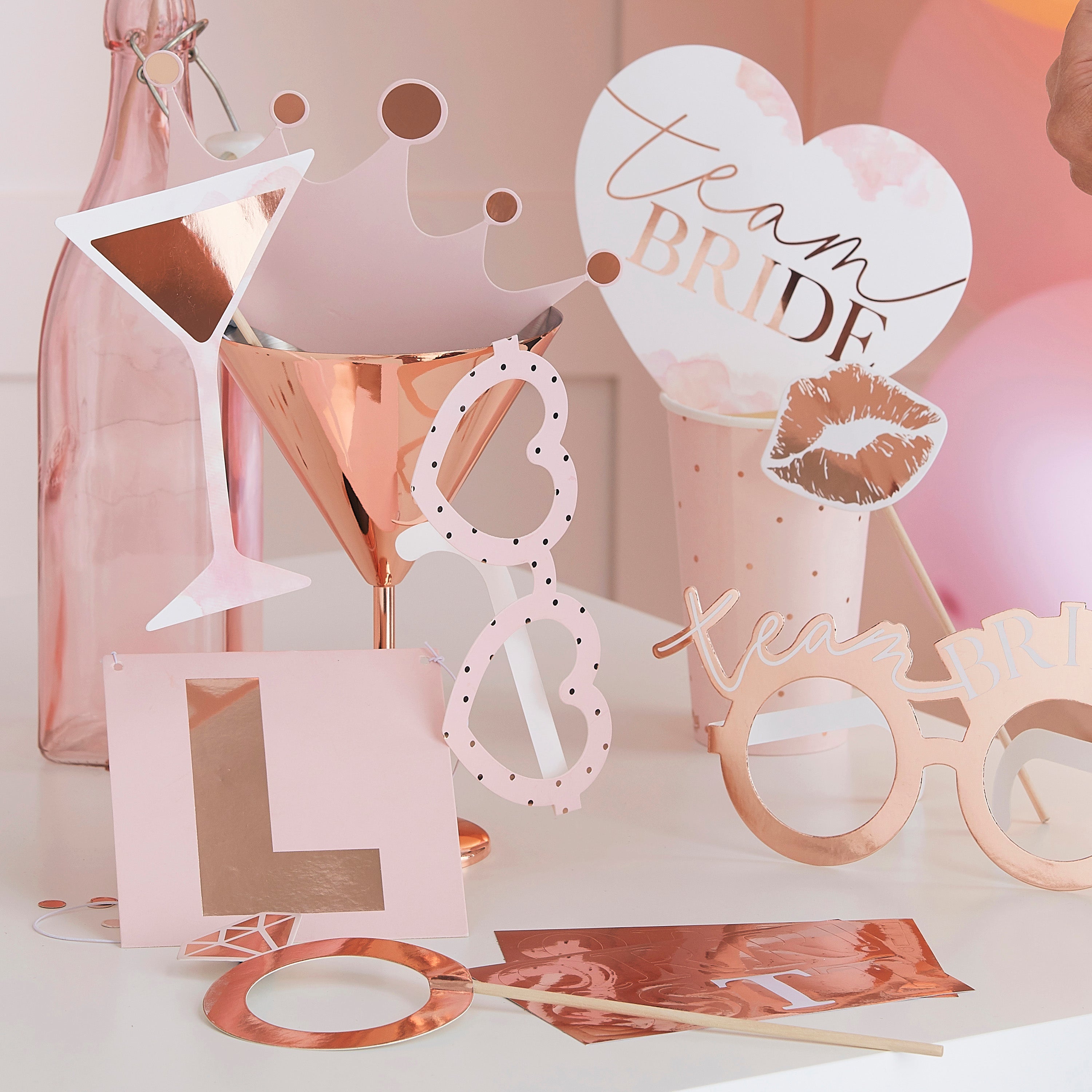 Customisable Photobooth Hen Party Props