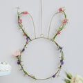 Contemporary Easter Bunny Wreath with Foliage- 5 Inner Pack