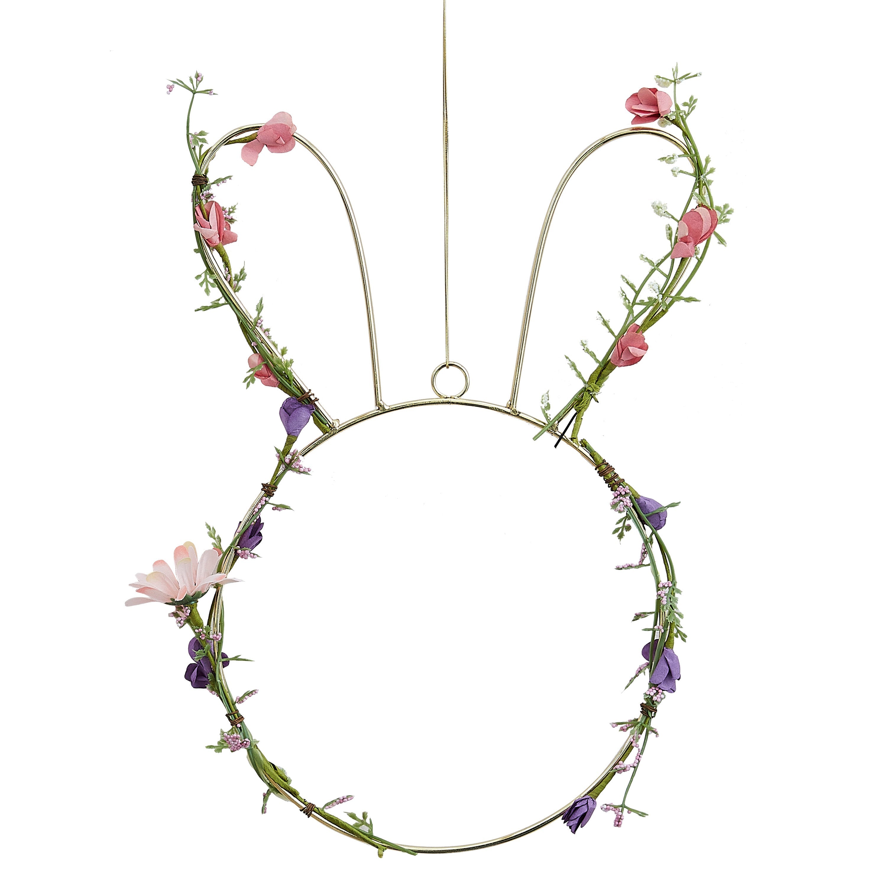 Contemporary Easter Bunny Wreath with Foliage- 5 Inner Pack