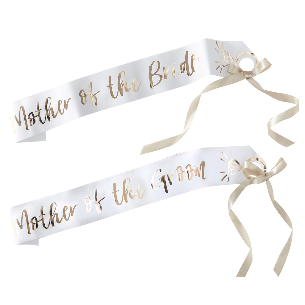 Mother of the Bride and Groom sash- I Do Crew- 5 Inner Pack