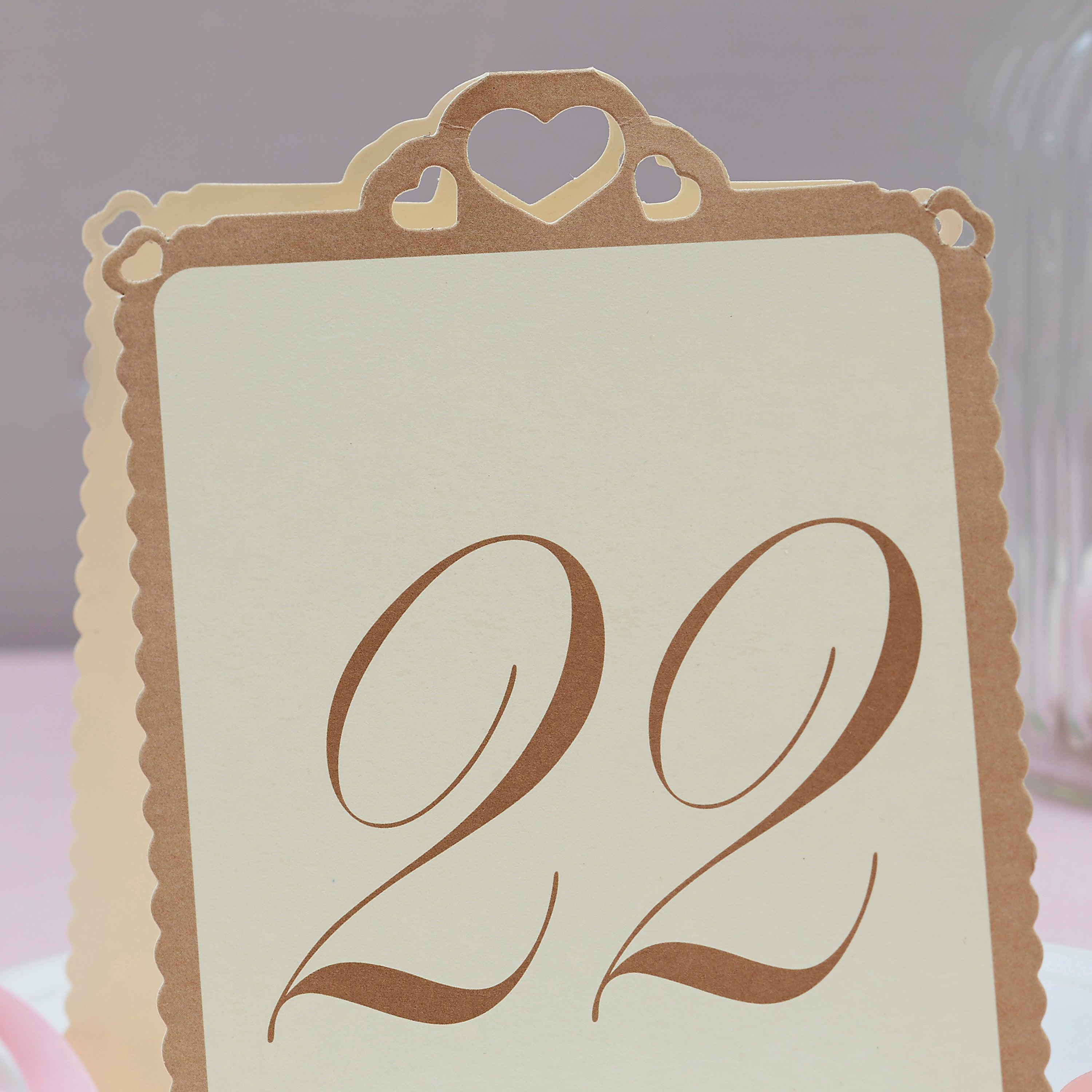 Love Struck - Table Numbers - Ivory / Gold 13-24