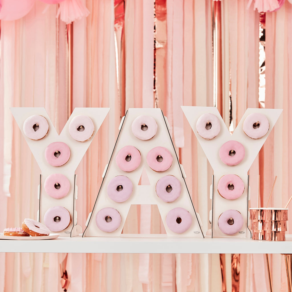 Yay Pink Ombre Donut Wall Stand- 5 Inner Pack