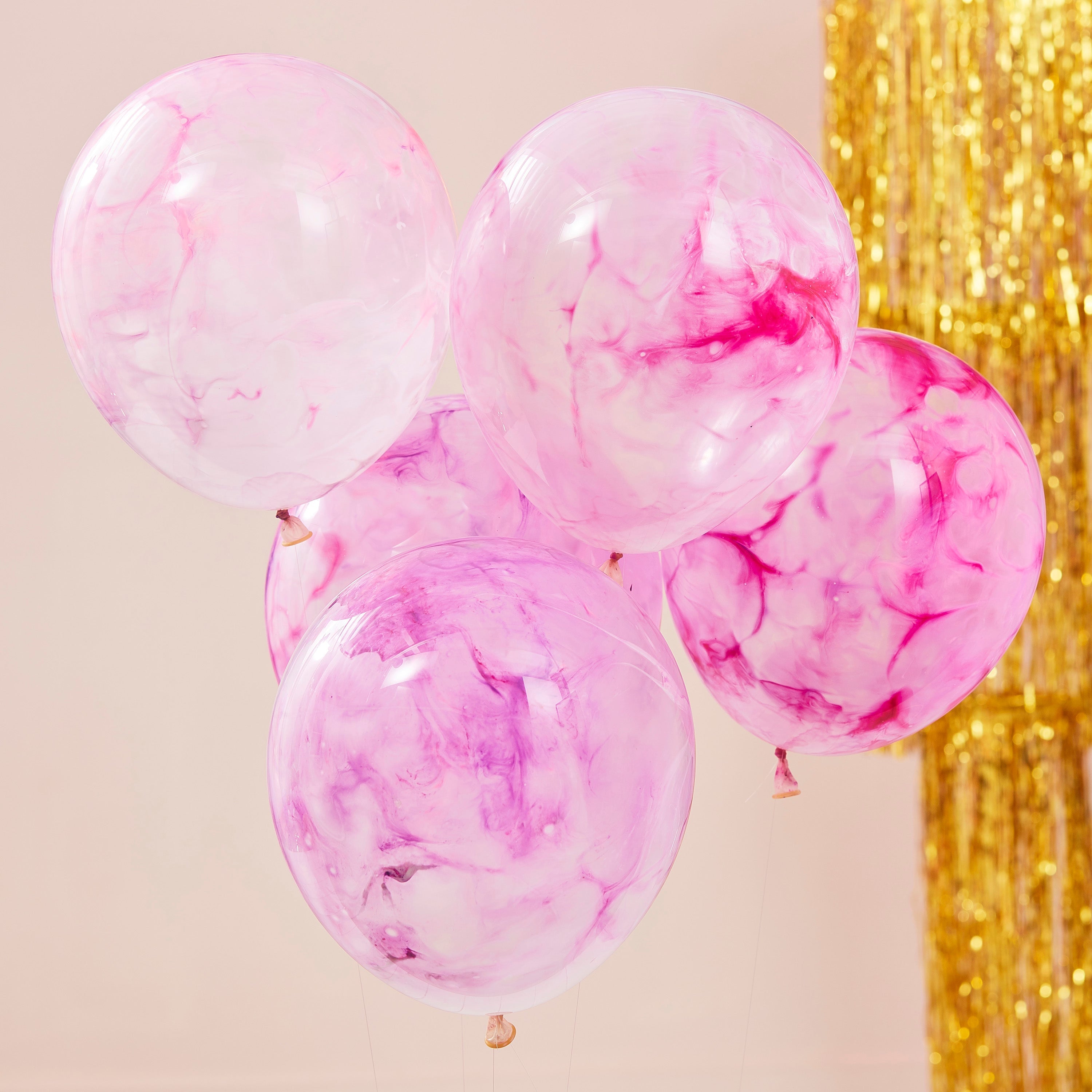 Pink Paint Balloons- 5 Inner Pack