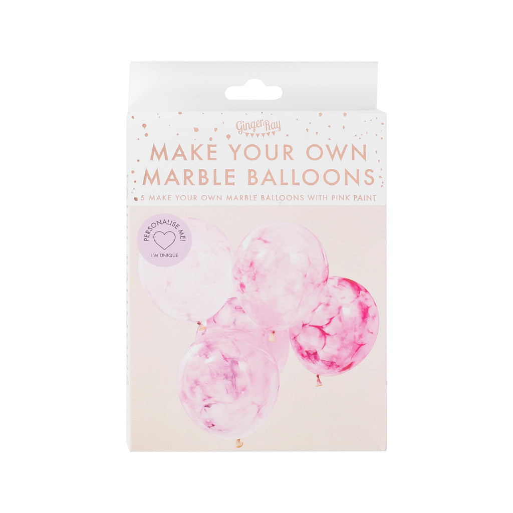 Pink Paint Balloons- 5 Inner Pack