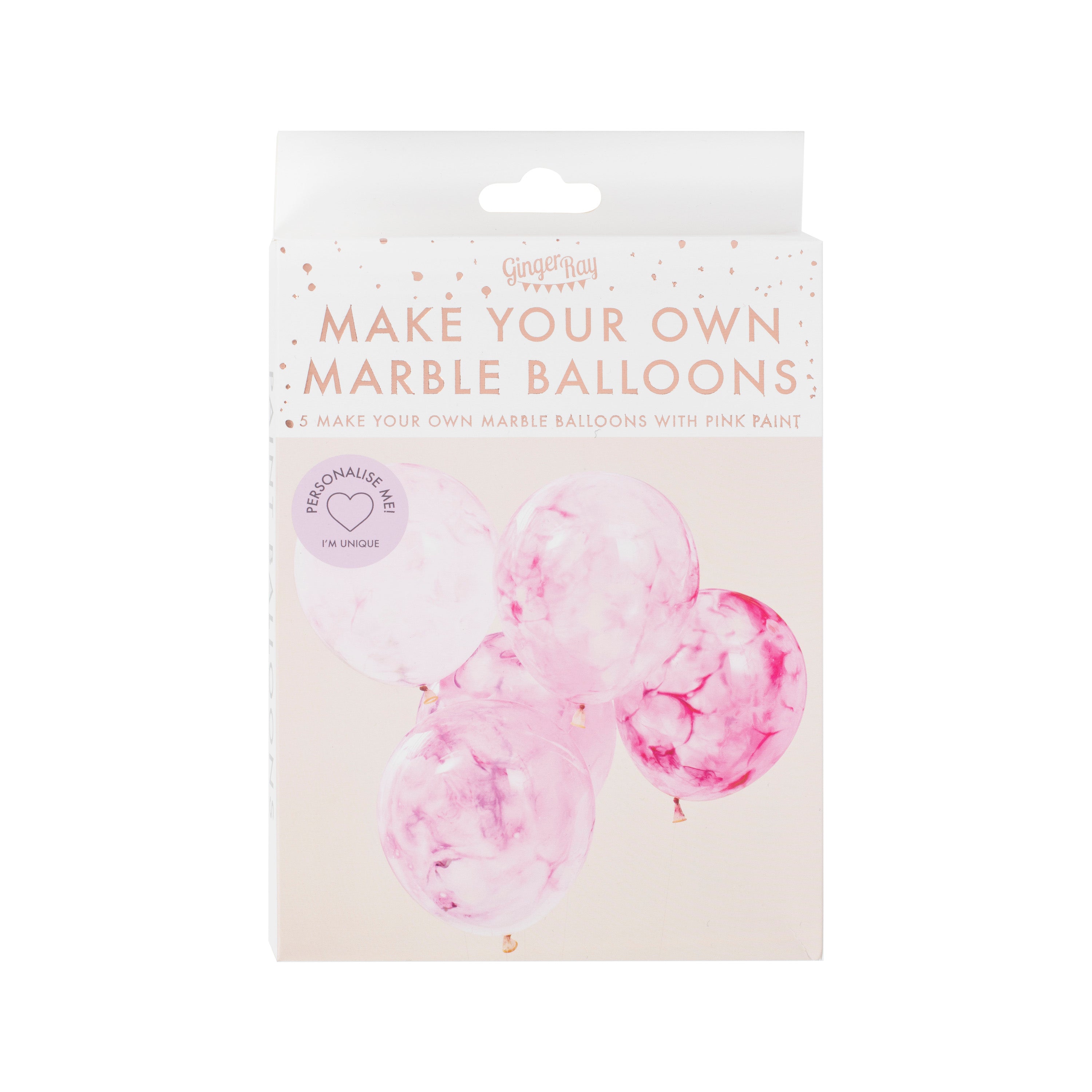 Pink Paint Balloons- 5 Inner Pack