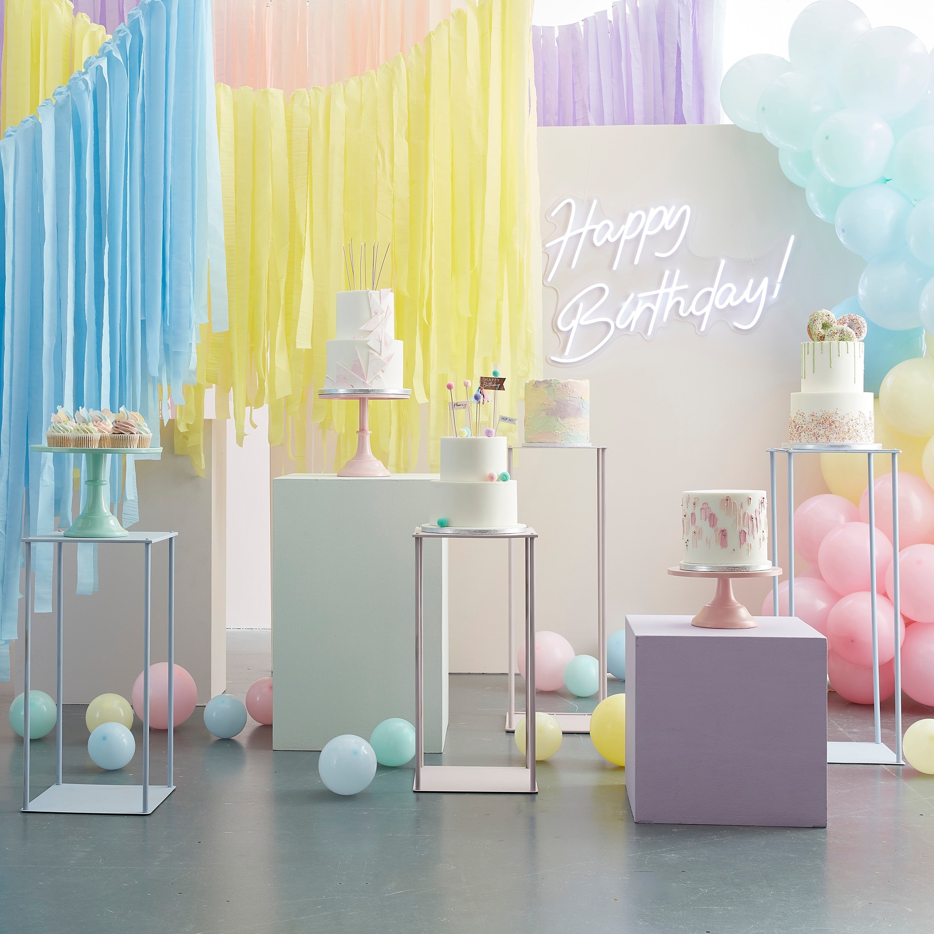 Pastel Watercolour Party Cups- 5 Inner Pack