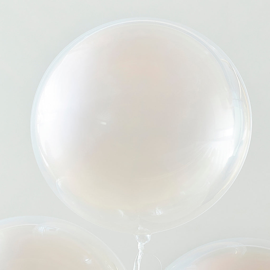Peach Sprayed Orb Party Balloons- 5 Inner Pack