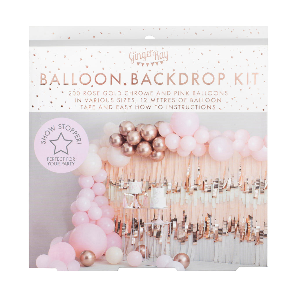 Pink and Rose Gold Balloon Arch Kit- 5 Inner Pack