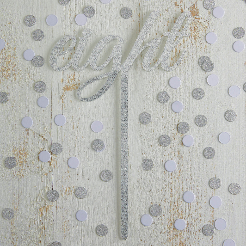 Silver Wedding Table Numbers