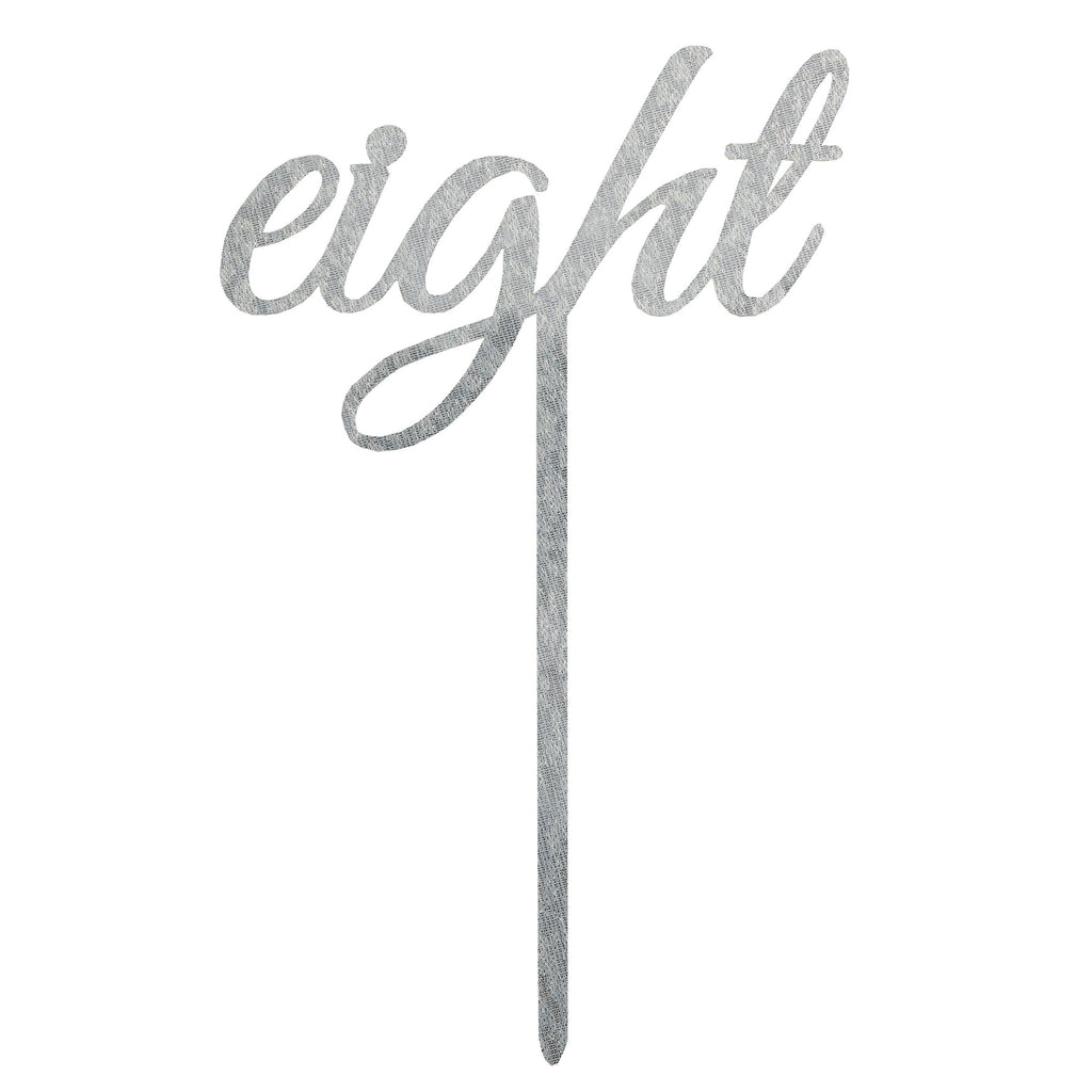 Silver Wedding Table Numbers