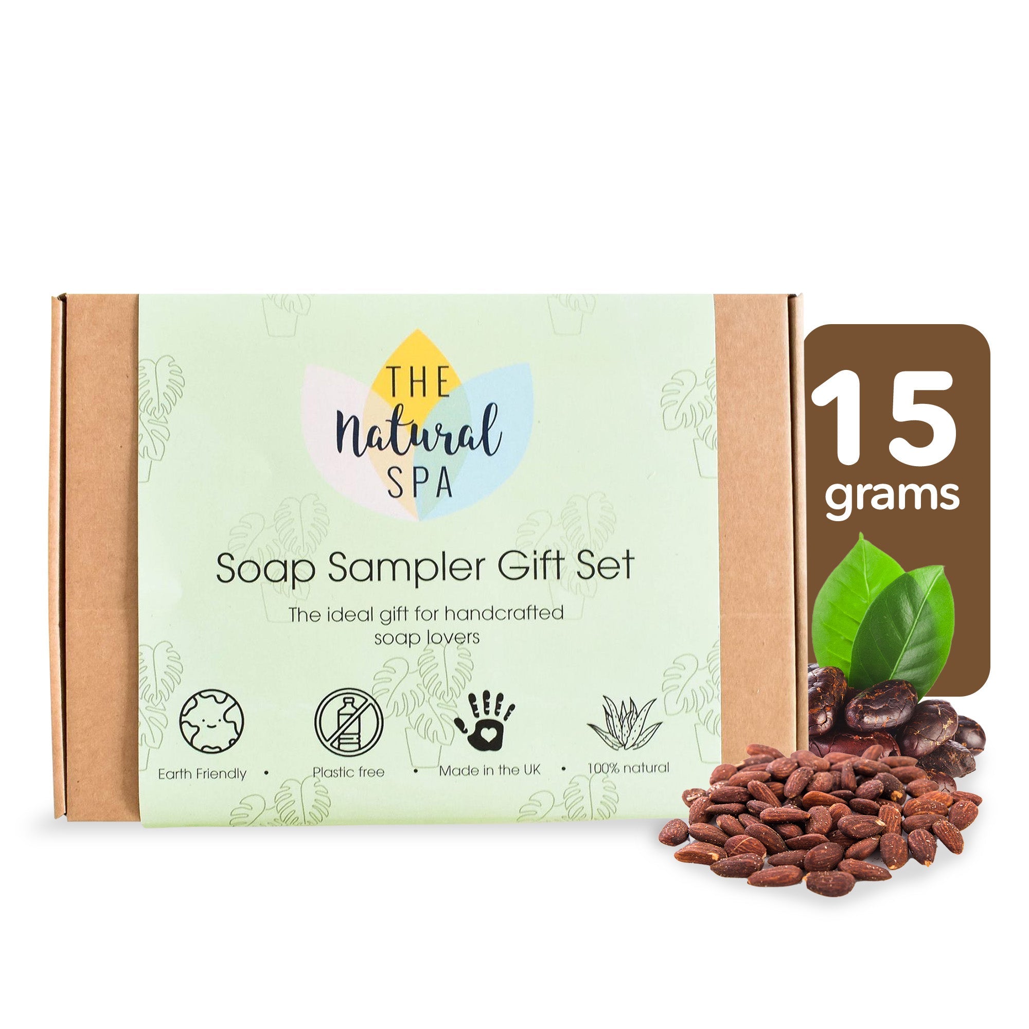 Soap Sampler Gift Set | 8 x 15g Mini Travel Soaps | Natural Handcrafted Letterbox Gift | Vegan, Plastic-Free Skincare