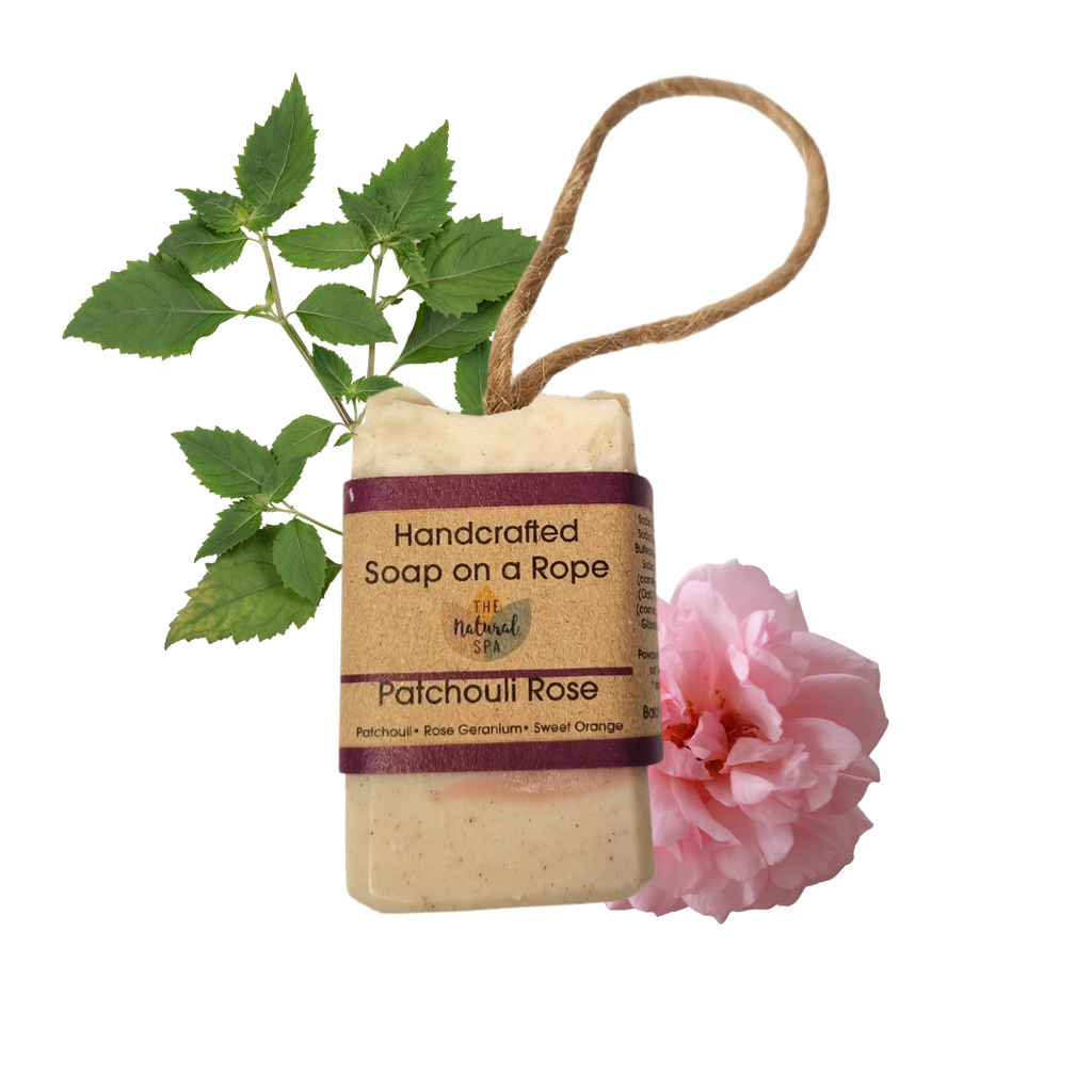 Patchouli Rosen Seifenstück | Orange, Patchouli & Rose Handgemachte Naturseife | Vegan, Plastikfreie Hautpflege | 3 Varianten erhältlich