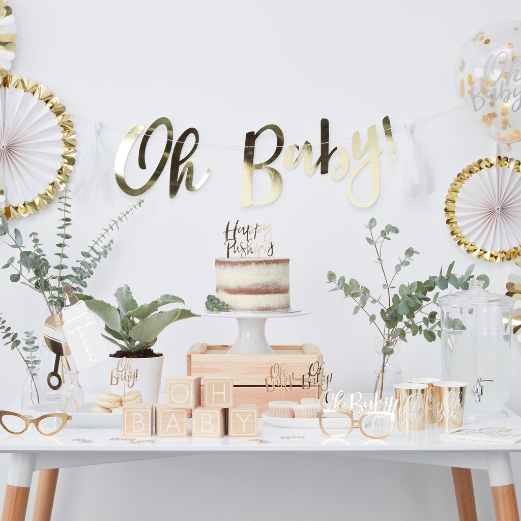 Oh Baby! Baby Shower Cupcake Toppers
