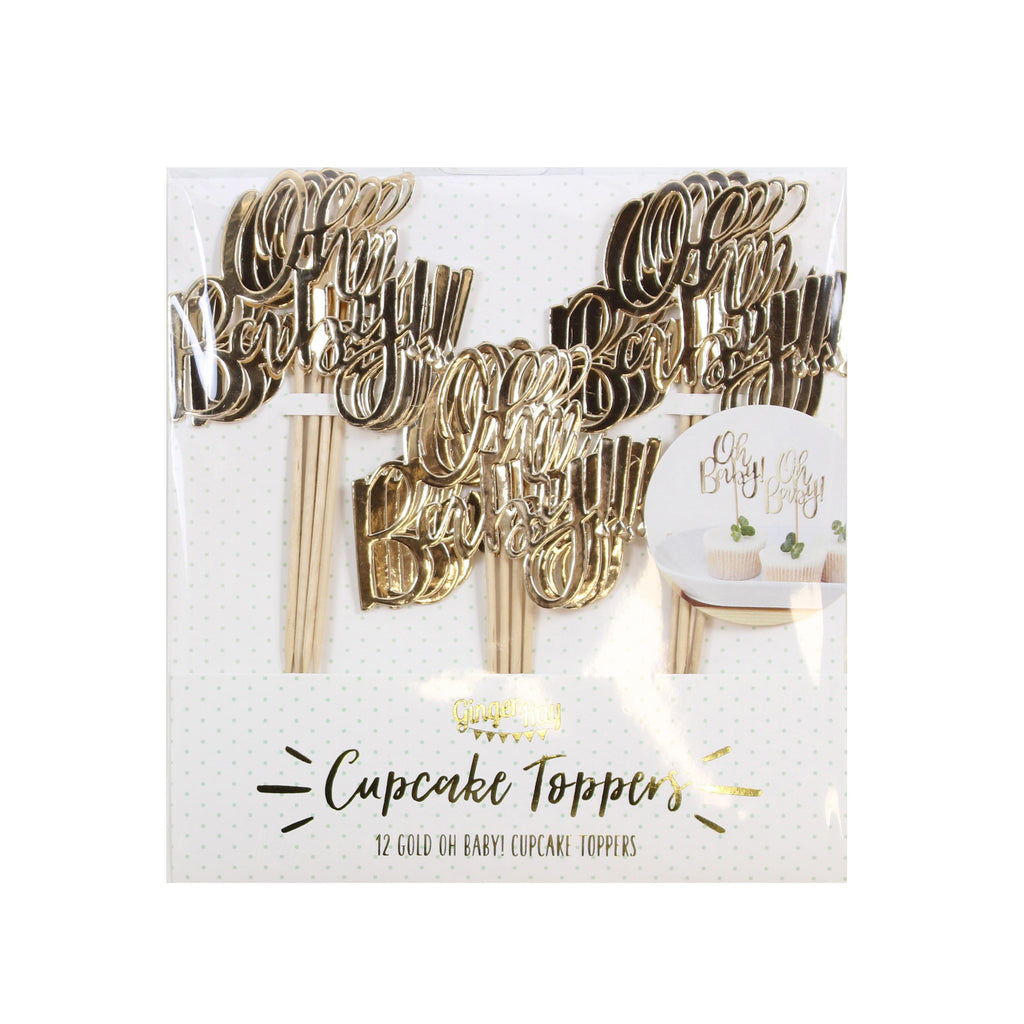 Oh Baby! Baby Shower Cupcake Toppers