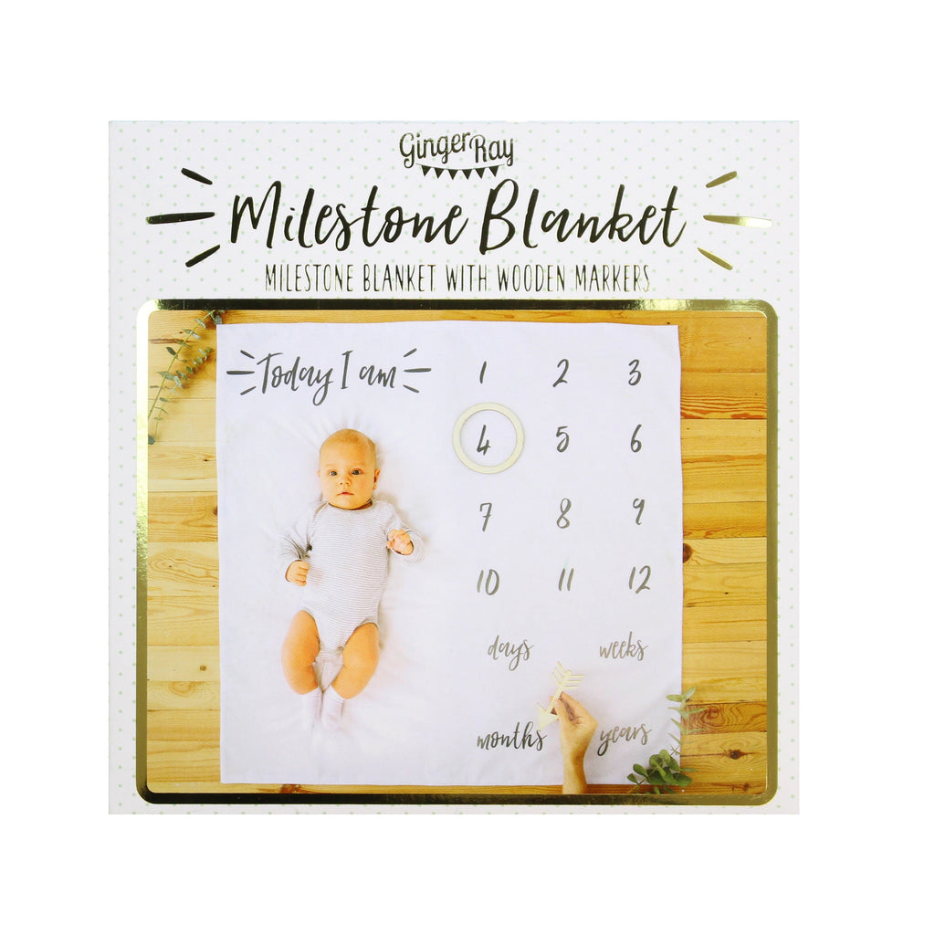 Baby Milestone Blanket Keepsake- 10 Inner Pack