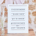 White Wooden Letter Board- 5 Inner Pack