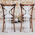 Macrame Wedding Chair Decorations- 5 Inner Pack