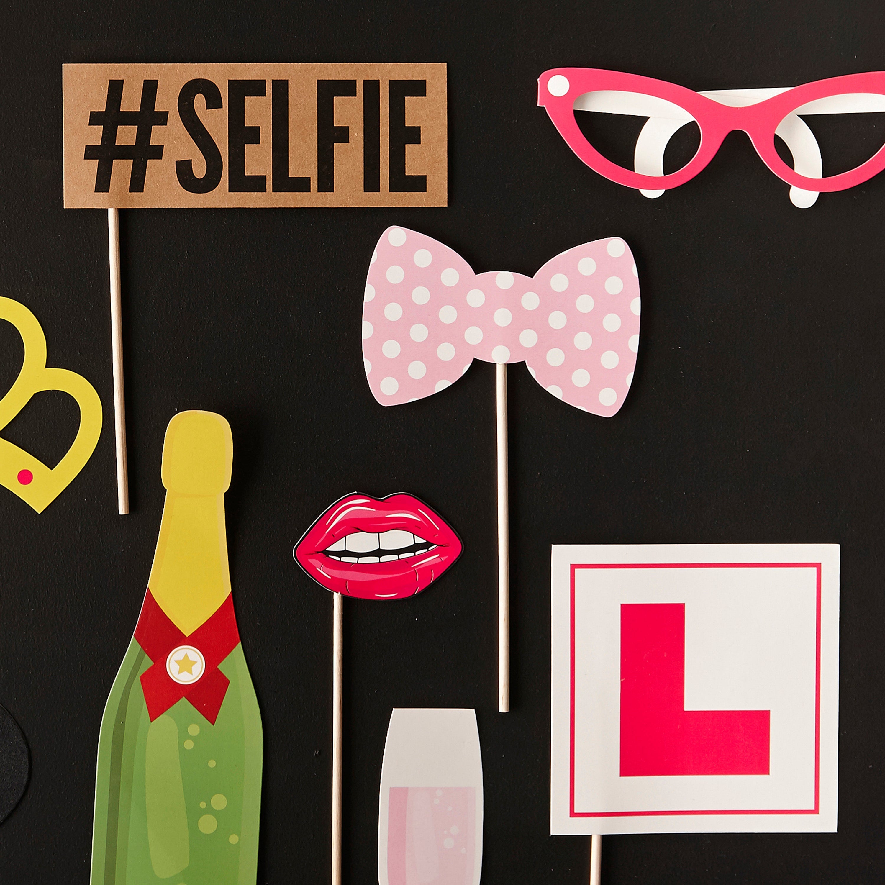 Photo Booth Props - Hen Party  - Photo Booth Range- 5 Inner Pack