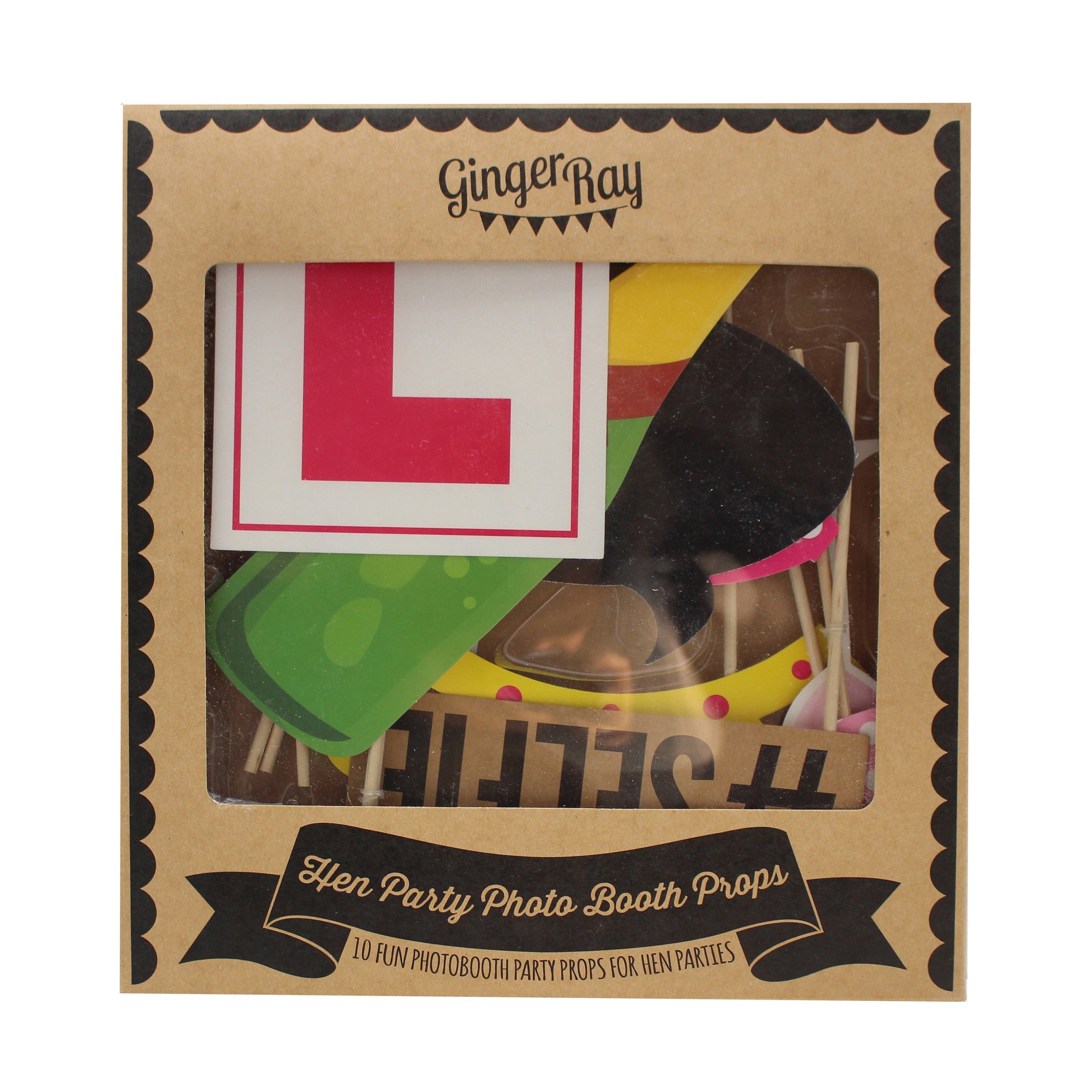 Photo Booth Props - Hen Party  - Photo Booth Range- 5 Inner Pack