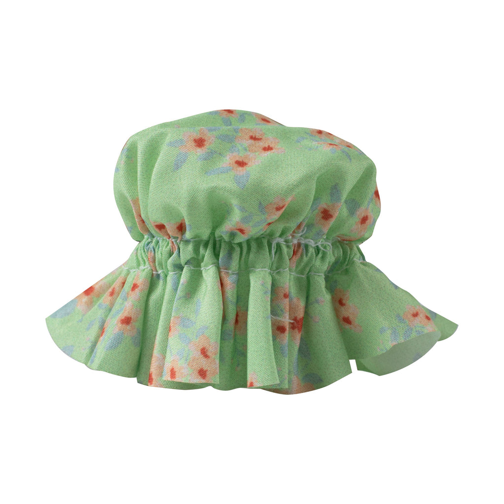 Green Floral Jam Jar Fabric Topper - Large
